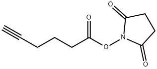 Alkyne NHS ester (hexynoic acid NHS ester) Structure