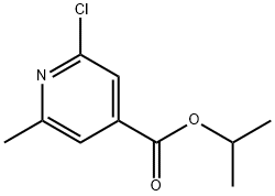 4-Pyridinecarboxylic acid, 2-chloro-6-methyl-, 1-methylethyl ester 化学構造式