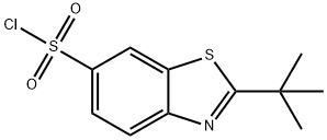 6-Benzothiazolesulfonyl chloride, 2-(1,1-dimethylethyl)- 结构式