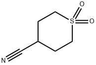 tetrahydro-2H-thiopyran-4-carbonitrile 1,1-dioxide(SALTDATA: FREE) Structure