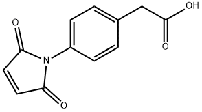 4-(2,5-ジオキソ-1H-ピロール-1-イル)フェニル酢酸 化学構造式