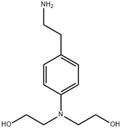 Ethanol, 2,2'-[[p-(2-aminoethyl)phenyl]imino]di- (7CI)