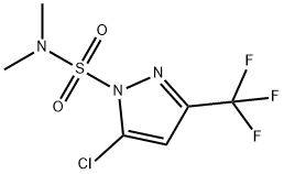 1H-Pyrazole-1-sulfonamide, 5-chloro-N,N-dimethyl-3-(trifluoromethyl)- Structure