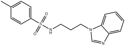 Benzenesulfonamide, N-[3-(1H-benzimidazol-1-yl)propyl]-4-methyl- Structure