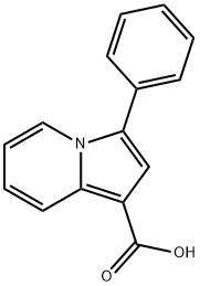 1-Indolizinecarboxylic acid, 3-phenyl- Struktur