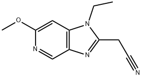 1H-Imidazo[4,5-c]pyridine-2-acetonitrile, 1-ethyl-6-methoxy- 结构式