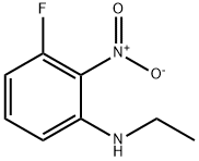 Benzenamine, N-ethyl-3-fluoro-2-nitro- Struktur