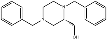 2-Piperazinemethanol, 1,4-bis(phenylmethyl)-, (2S)- Structure