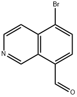 8-Isoquinolinecarboxaldehyde, 5-bromo- 化学構造式