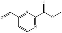 methyl 4-formylpyrimidine-2-carboxylate 化学構造式