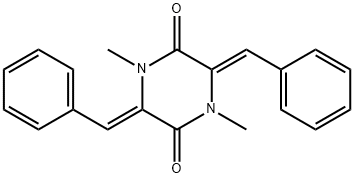 (3Z,6Z)-3,6-Dibenzylidene-1,4-dimethylpiperazine-2,5-dione Structure