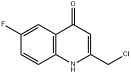 2-(chloromethyl)-6-fluoro-4(1H)-quinolinone(SALTDATA: FREE) Struktur