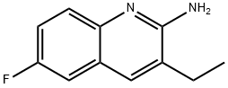 2-Quinolinamine, 3-ethyl-6-fluoro- 化学構造式