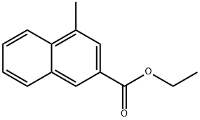 2-Naphthalenecarboxylic acid, 4-methyl-, ethyl ester Structure