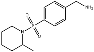 {4-[(2-methylpiperidin-1-yl)sulfonyl]phenyl}methanamine Struktur