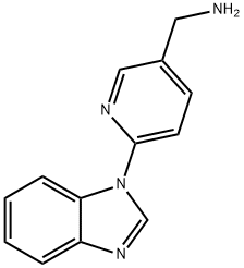 6-(1H-1,3-苯并二唑-1-基)吡啶-3-基]甲胺,953748-84-0,结构式