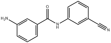 3-氨基-N-(3-氰基苯基)苯甲酰胺, 954585-78-5, 结构式