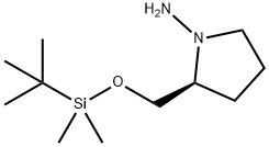 1-Pyrrolidinamine, 2-[[[(1,1-dimethylethyl)dimethylsilyl]oxy]methyl]-, (S)- (9CI)|(S)-2-(((叔丁基二甲基甲硅烷基)氧基)甲基)吡咯烷-1-胺