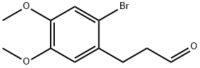 Benzenepropanal, 2-broMo-4,5-diMethoxy- (or 3-(2-BroMo-4,5-diMethoxyphenyl)propanal ) Structure
