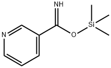 3-?Pyridinecarboximidic acid, trimethylsilyl ester 化学構造式