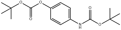 Carbonic acid, 4-[[(1,1-dimethylethoxy)carbonyl]amino]phenyl 1,1-dimethylethyl ester Structure