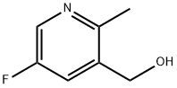 3-Pyridinemethanol, 5-fluoro-2-methyl- 化学構造式