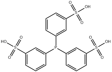 Benzenesulfonic acid, 3,3',3''-phosphinylidynetris- (9CI) Struktur
