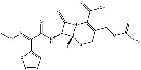 Desethyl Acetate (E)-CefuroxiMe Axetil 化学構造式