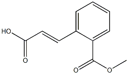 Benzoic acid, 2-[(1E)-2-carboxyethenyl]-, 1-methyl ester Structure