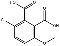 3-CHLORO-6-METHOXYPHTHALIC ACID, 98588-75-1, 结构式