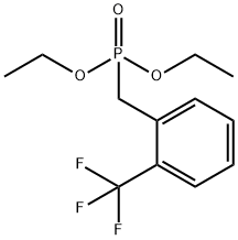 Phosphonic acid, P-[[2-(trifluoromethyl)phenyl]methyl]-, diethyl ester 化学構造式