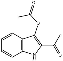 Ethanone, 1-[3-(acetyloxy)-1H-indol-2-yl]- Structure