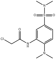 2-Chloro-N-[2-(dimethylamino)-5-(dimethylsulfamoyl)phenyl]acetamide 结构式