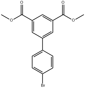 [1,1'-Biphenyl]-3,5-dicarboxylic acid,4'-bromo-,3,5-dimethyl ester Structure