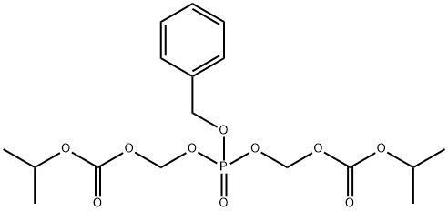 2,4,6,8-Tetraoxa-5-phosphanonanedioic acid, 5-(phenylmethoxy)-, 1,9-bis(1-methylethyl) ester, 5-oxide Struktur