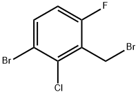 1-溴-3-(溴甲基)-2-氯-4-氟苯,1003608-90-9,结构式