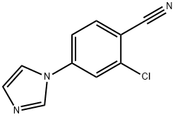 2-Chloro-4-(imidazol-1-yl)benzonitrile Struktur