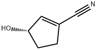 1-CYCLOPENTENE-1-CARBONITRILE, 3-HYDROXY-, (3S)-, 1007591-88-9, 结构式