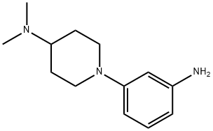 4-Piperidinamine, 1-(3-aminophenyl)-N,N-dimethyl- Structure