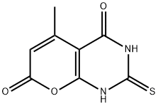 5-methyl-2-sulfanylidene-1H-pyrano[2,3-d]pyrimidine-4,7-dione Struktur