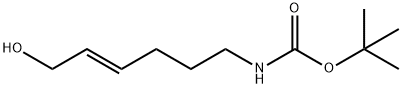 Carbamic acid, N-[(4E)-6-hydroxy-4-hexen-1-yl]-, 1,1-dimethylethyl ester Struktur