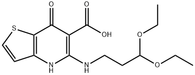 5-(3,3-diethoxypropylamino)-7-oxo-4,7-dihydrothieno[3,2-b]pyridine-6-carboxylic acid Structure