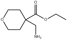 2H-Pyran-4-carboxylic acid, 4-(aminomethyl)tetrahydro-, ethyl ester Struktur