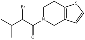 2-Bromo-3-methyl-1-{4H,5H,6H,7H-thieno[3,2-c]pyridin-5-yl}butan-1-one Structure