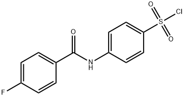 4-(4-Fluorobenzamido)benzene-1-sulfonyl Chloride Structure