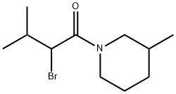 2-Bromo-3-methyl-1-(3-methylpiperidin-1-yl)butan-1-one Structure