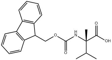 Fmoc-alpha-Me-DL-Val-OH 结构式