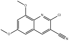 2-chloro-6,8-dimethoxy-3-Quinolinecarbonitrile Structure