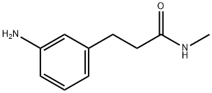 3-(3-氨基苯基)-N-甲基丙酰胺 结构式