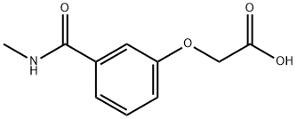 2-[3-(Methylcarbamoyl)phenoxy]acetic Acid Structure